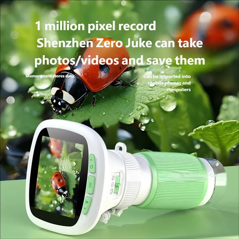 Kids 2-in-1 Digital Camera Microscope | 500X–1500X Explorer
