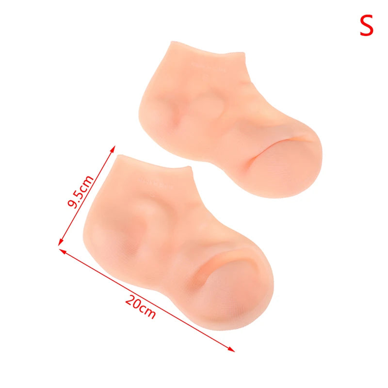 1Pair Feet & Hand Care Socks Gloves Silicone Gel Socks Moisturizing Foot Skin Care Hand Protectors Anti Cracking Spa Home Use Peaceful Pleasures Health and Wellness S33-35