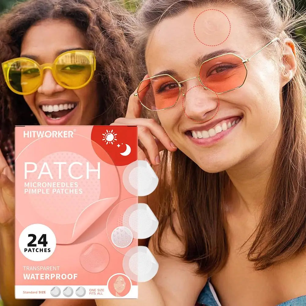 Micro Needle Pimple Patches – 2-Pack Hydrocolloid Acne Patches for Overnight Blemish Treatment Peaceful Pleasures Health and Wellness
