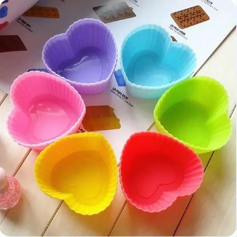 Silicone Cupcake Mold Liner Reusable Muffin Baking Nonstick Moulds