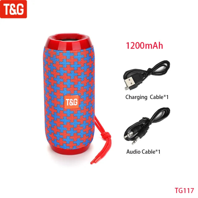 T&G 10W Portable Bluetooth Speaker | FM Radio, TWS & HiFi
