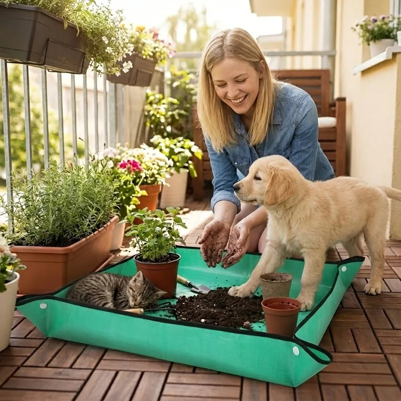 Waterproof Repotting Mat – Potting Tray for Plants & Succulents Plant Repotting Mat Peaceful Pleasures Health and Wellness