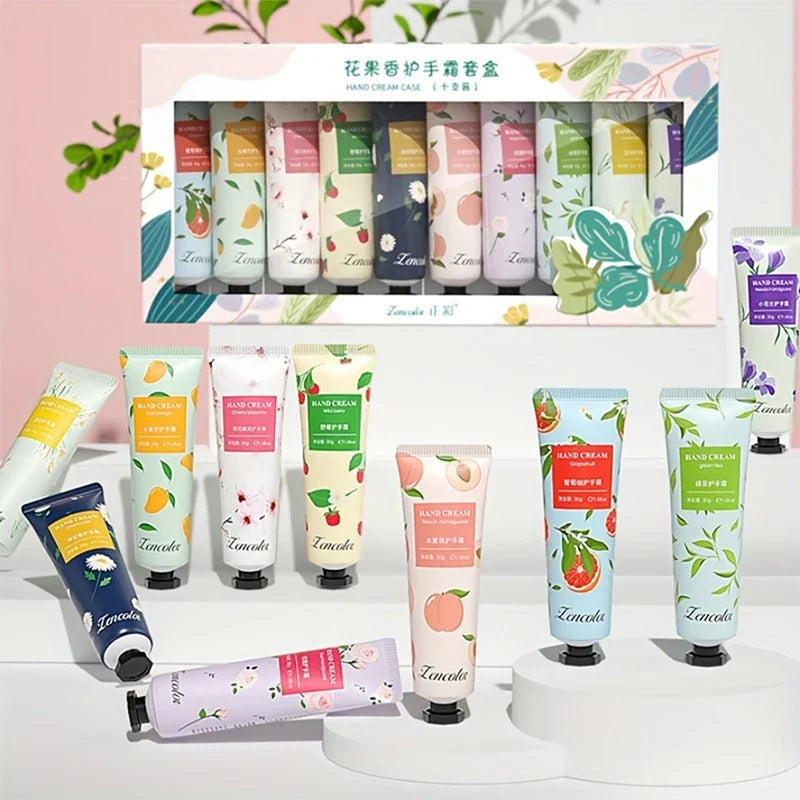 10-Piece Mini Shea Butter Hand Cream Set – Travel Gift Box