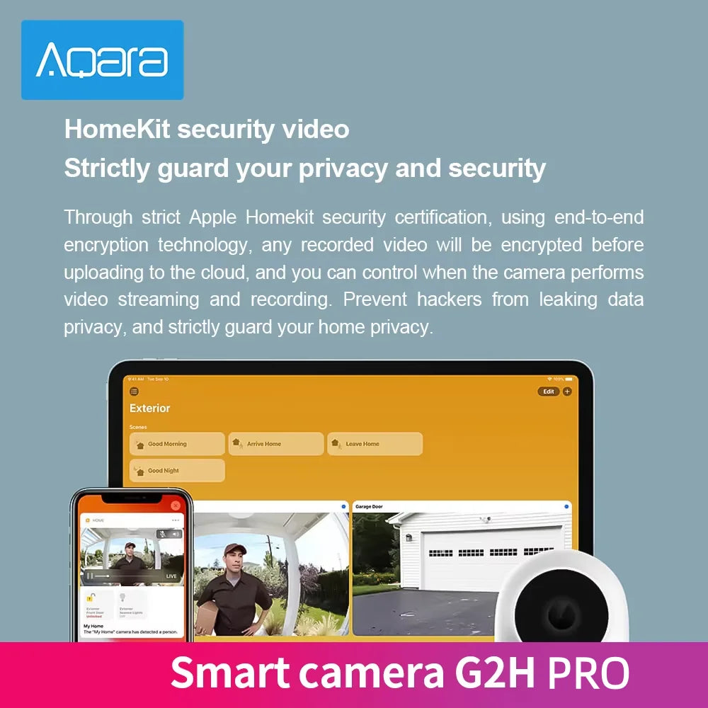 Aqara G2H Pro Smart Camera Gateway Hub Edition Zigbee 3. 0 1080P HD Night Vision Monitor Camera For Apple Homekit APP Peaceful Pleasures Health and Wellness