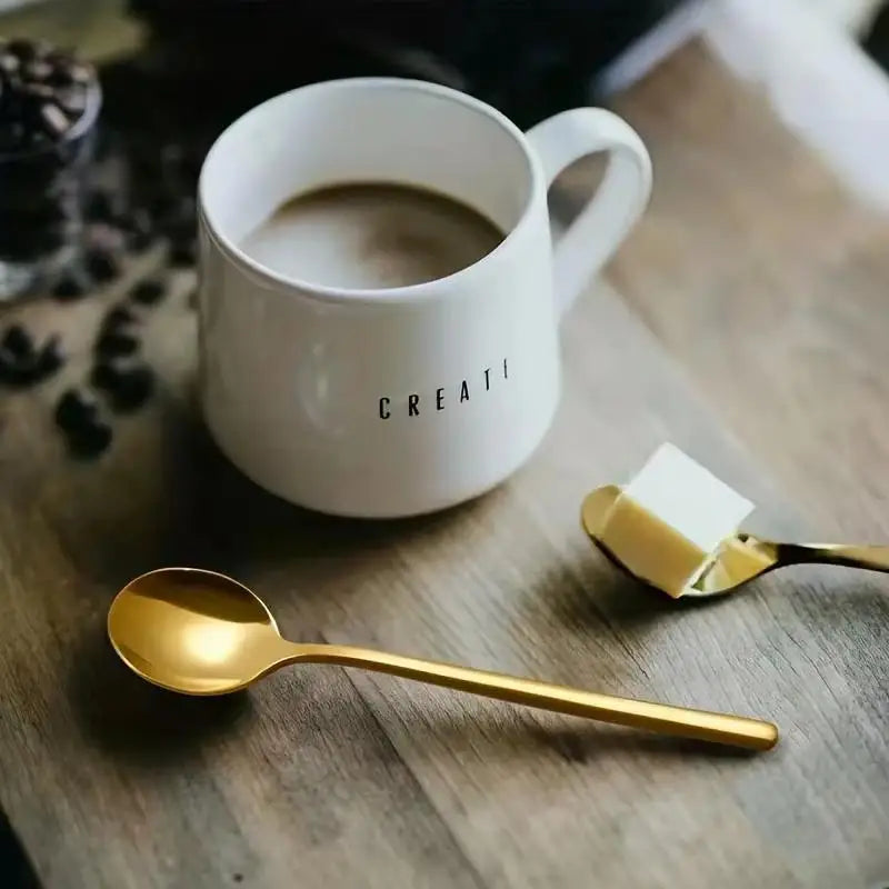 10-Piece Stainless Steel Coffee Spoons Set | Teaspoons & Dessert