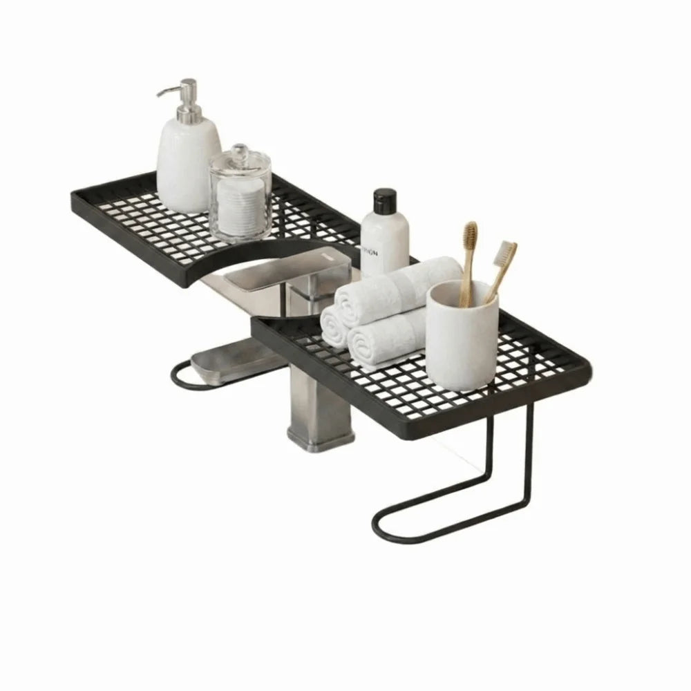 No-Drill Over-Sink Mesh Storage Rack | Kitchen & Bathroom