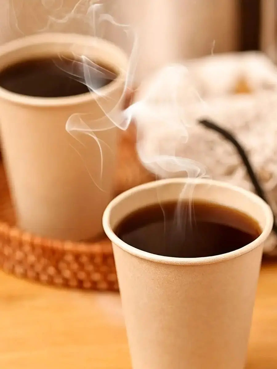 8 oz Kraft Paper Cups Unbleached Disposable Paper Coffee Cups Thickened Hot/Cold Beverage Drinking Cup for Party Home Cafes Peaceful Pleasures Health and Wellness
