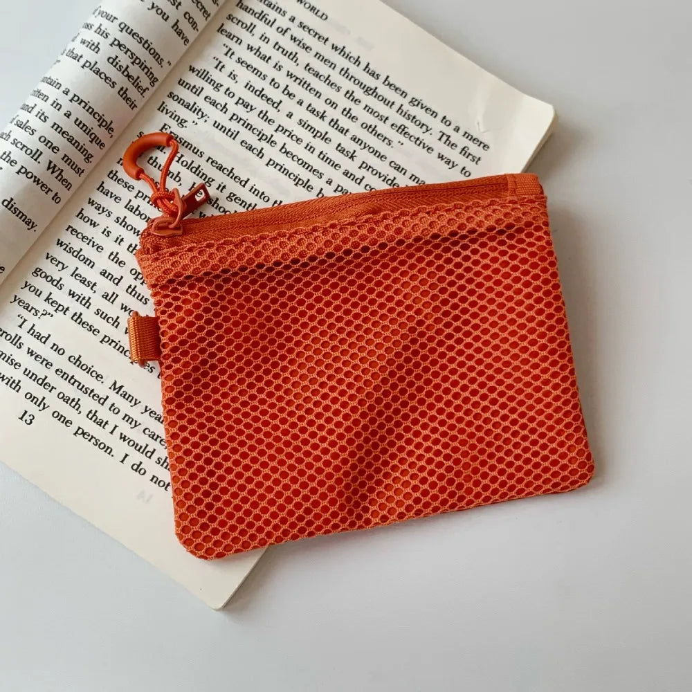 Mesh Makeup Storage Bag | Zipper Travel Cosmetics Organizer