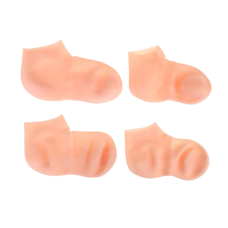 1Pair Feet & Hand Care Socks Gloves Silicone Gel Socks Moisturizing Foot Skin Care Hand Protectors Anti Cracking Spa Home Use Peaceful Pleasures Health and Wellness
