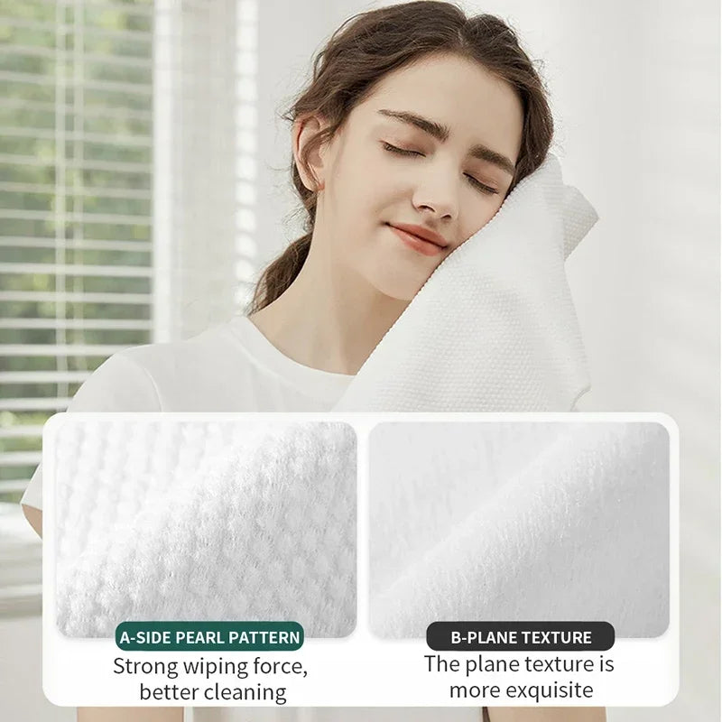 Compressed Disposable Cotton Towels | Travel, Spa & Bath