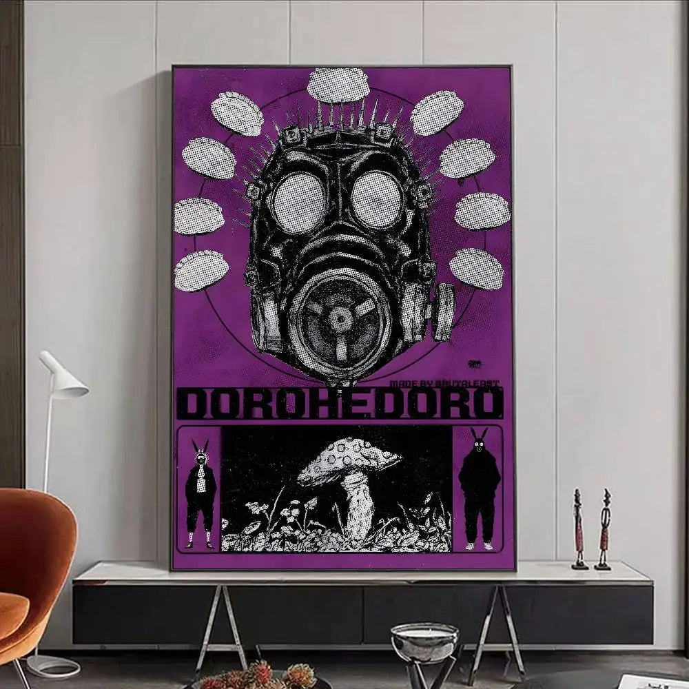 Dorohedoro Anime Figure Horror Monster Poster HD art poster for home living room bar office decoration sticky, waterproof Peaceful Pleasures Health and Wellness z2 30X40cmNoframe