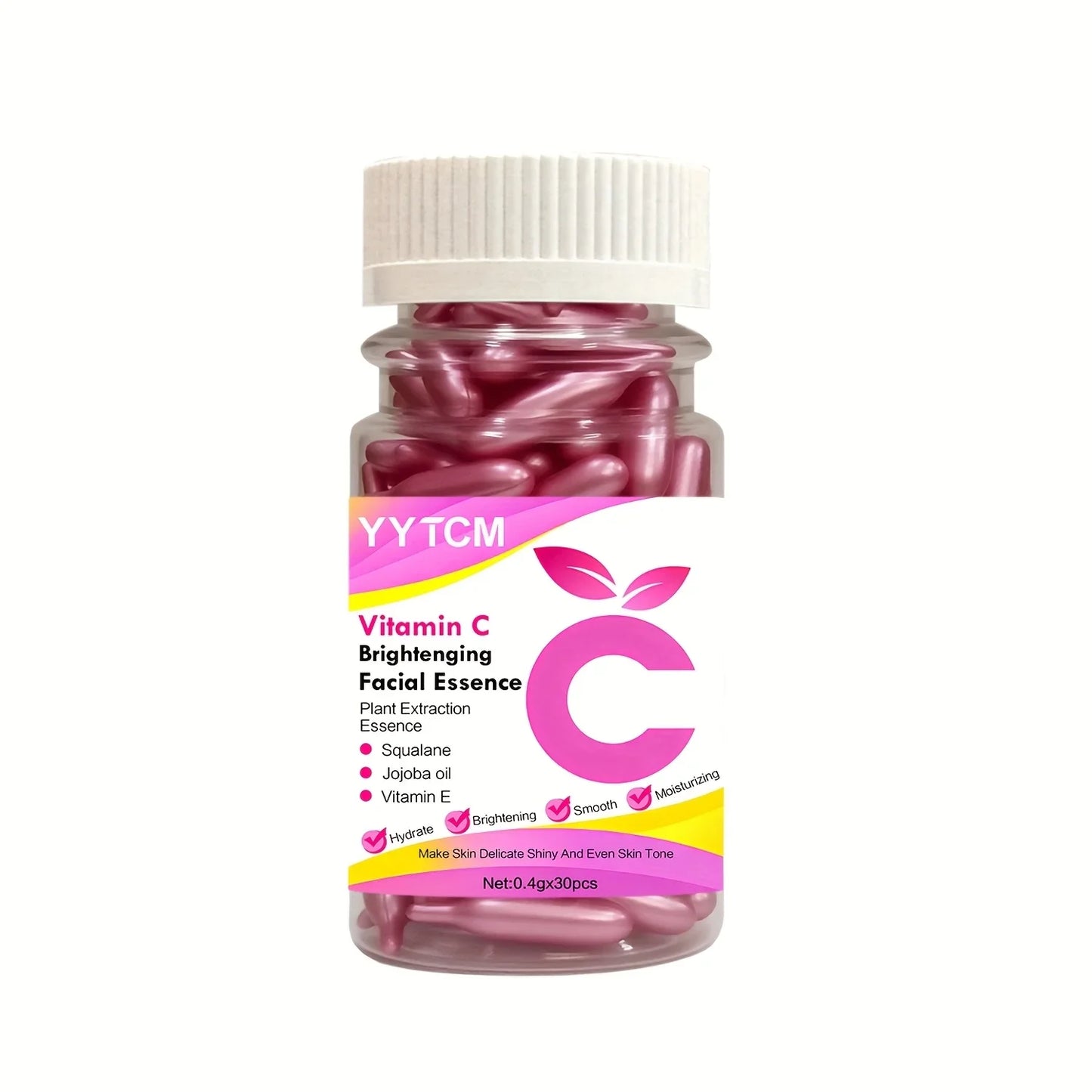 Vitamin C Brightening Capsule Essence – Squalane & Jojoba 90ct