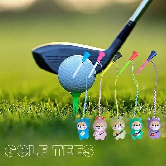 Golf Rubber Tees with Flashing Light Design Peaceful Pleasures Health and Wellness