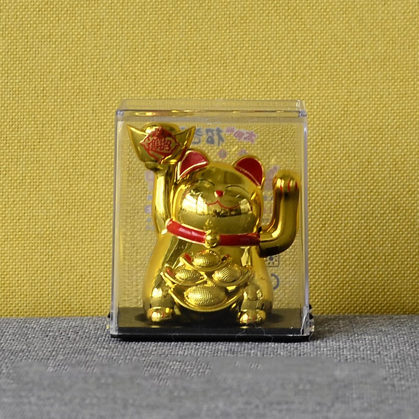 2025 New Solar Powered Luck Cat Waving Cat Cute Waving Cat Good Luck Solar Cat Wealth Welcoming Cats Home Display Car Decoration Peaceful Pleasures Health and Wellness G