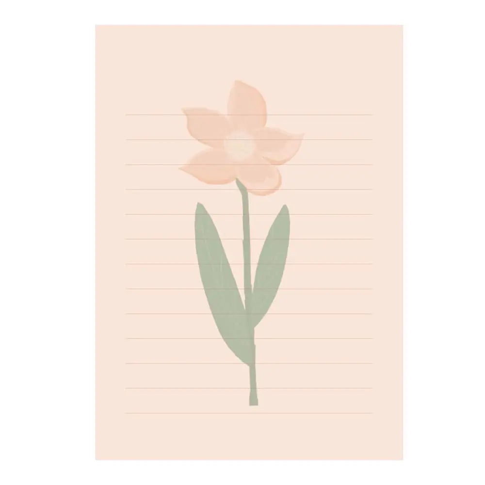 Gift Card Flowers Floral Envelopes with Stickers Greeting Letter Pads Kawaii DIY Postcard Letter Writing Paper Wedding Party Peaceful Pleasures Health and Wellness