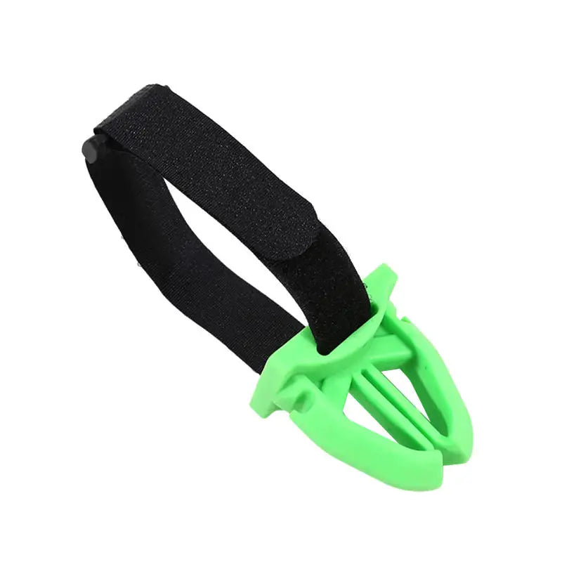 Silicone Fishing Rod Holder Quick Release Rod Clip with Strap Fishing Pole Storage Rack for Kayak & Bridge Fishing Accessories Peaceful Pleasures Health and Wellness green