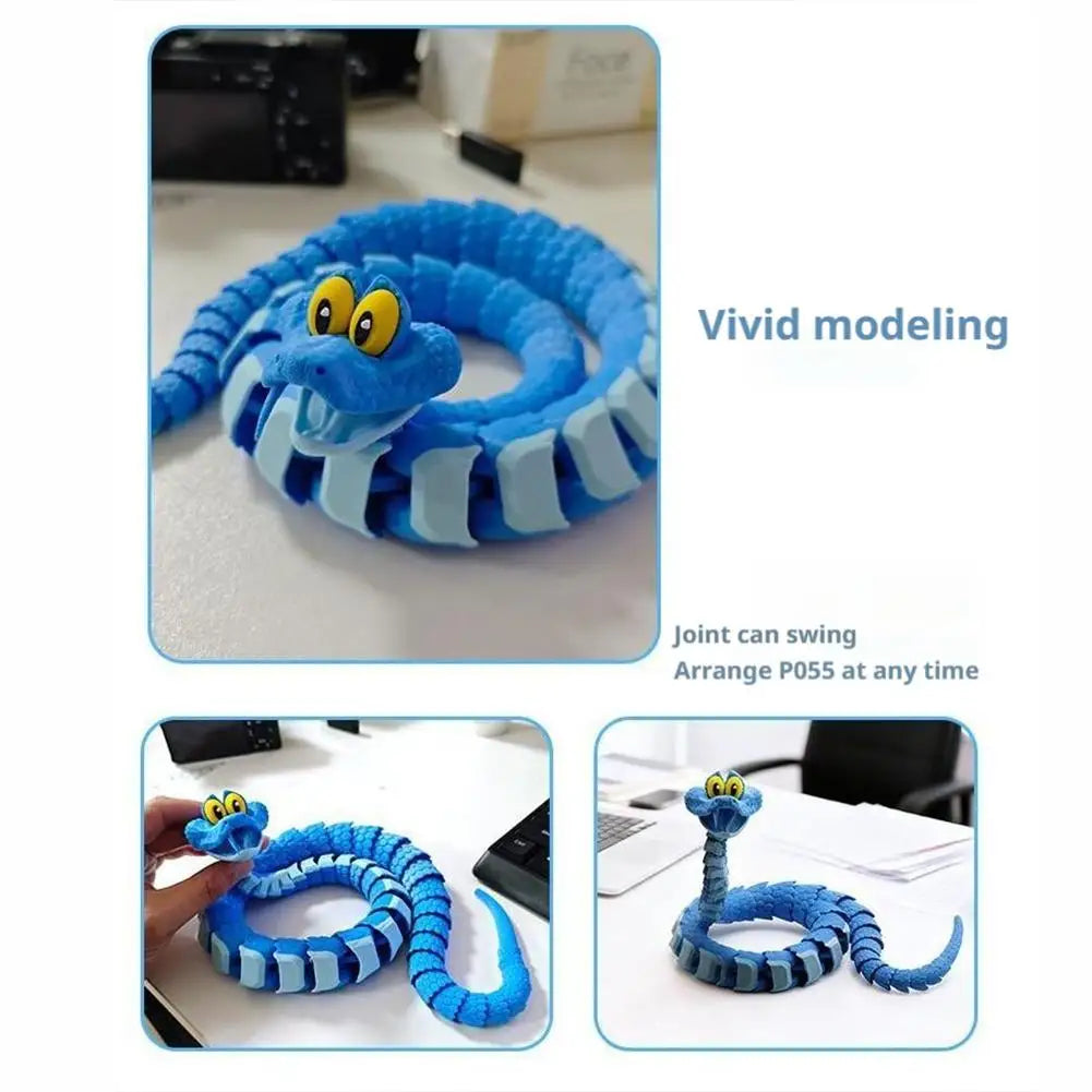 Flexible Anime Snake Fidget Toy 40cm | Bendable Desk Decor