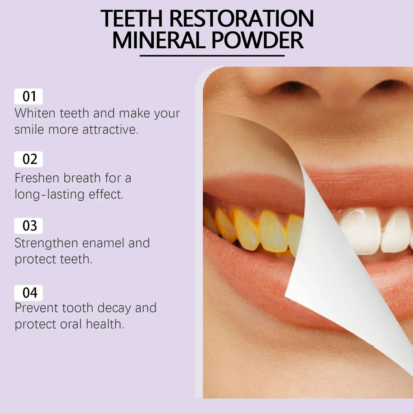Oralhoe Purple Tooth Whitening Powder 50g – Fresh Breath