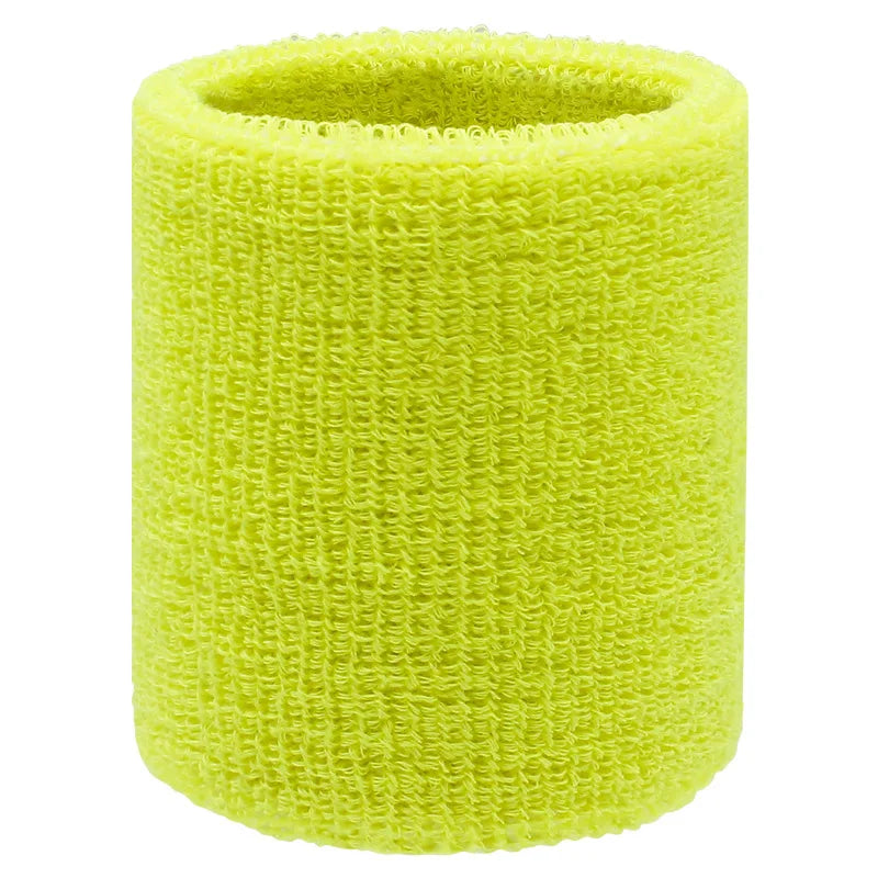 1 pcs Sweat-Absorbing Sports Wrist and Elbow Guard with Towel Wristband - Protector Sweatband Gym Wrist Guard, Fit Up To 100kg Peaceful Pleasures Health and Wellness Yellow