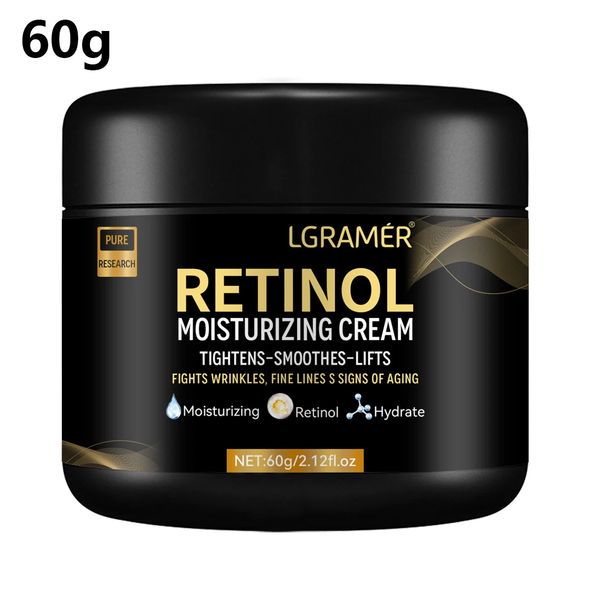 LGRAMER Men's Retinol Face Cream – Anti-Aging Moisturizer