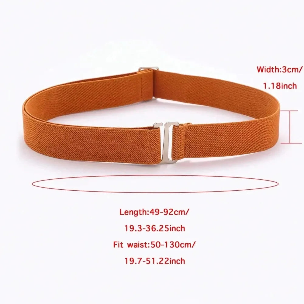 New Waistband Women Invisible Belt Buckle Nylon Comfortable Elastic Belt for Women Men Adjustable No Show Web Belt for Jeans Peaceful Pleasures Health and Wellness