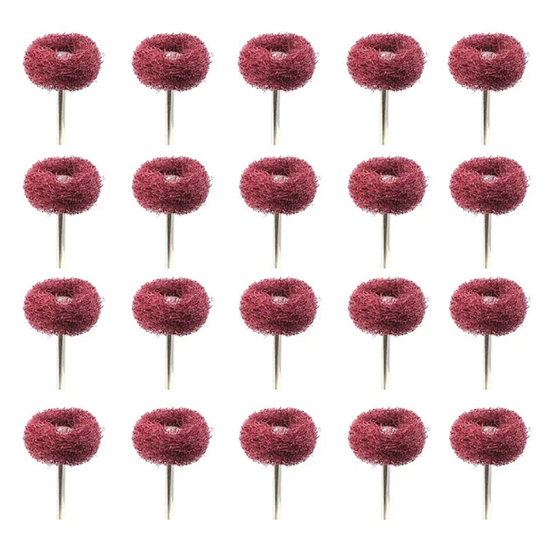 10 Mini Drill Abrasive Brush Nylon Buffing Polishing Wheel Dremel