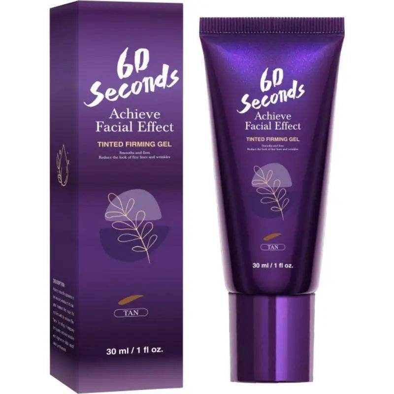 60 Seconds Achieve Facial Effect Tinted Firming Gel Natural Lift Beautify Skin Tone Correction 30ml Hydrate Whiten Makeup Primer Peaceful Pleasures Health and Wellness TAN