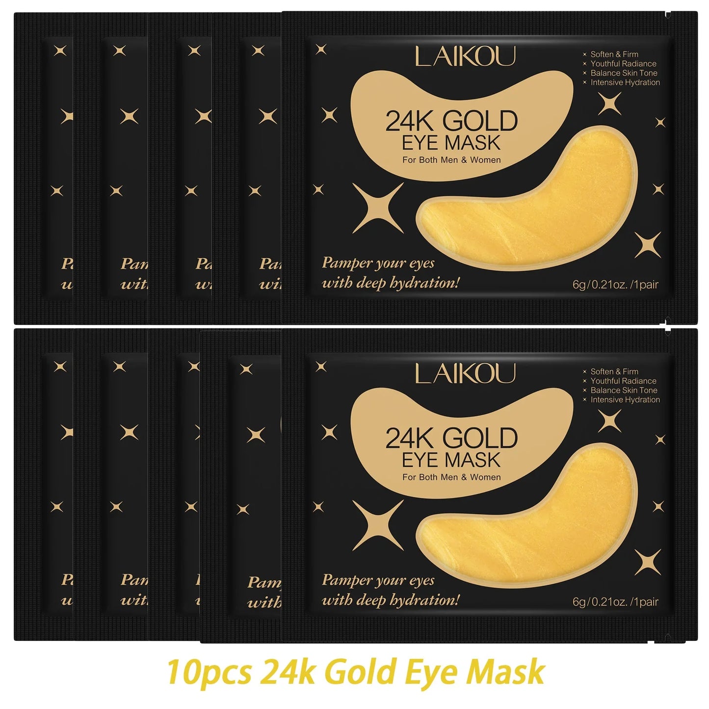LAIKOU Sakura, Milk & 24K Gold Eye Patches – Dark Circles