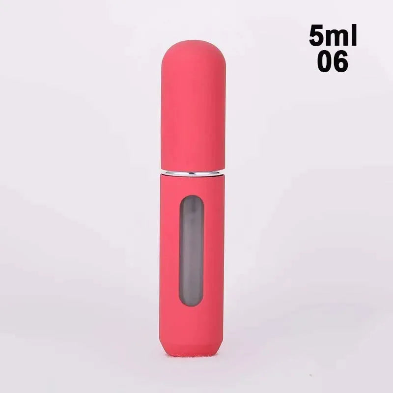 2026 Mini 5ML Perfume Bottle Candy Color Refillable Travel Spray Bottles 1/3/6PCS Press Bottom Filling Dispenser for Fragrance Peaceful Pleasures Health and Wellness 106-06