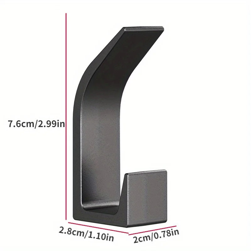 5-Piece Set without Punching Hook-Multifunctional, ABS Material, Suitable for Bedroom, Kitchen, Bathroom, Coat and Cap Storage, Peaceful Pleasures Health and Wellness