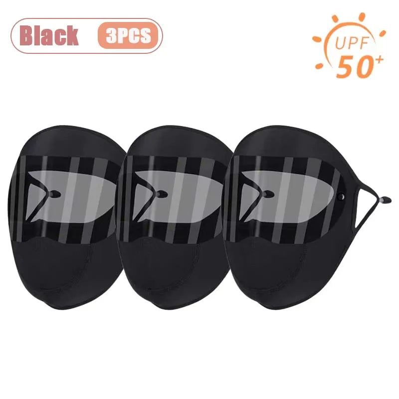 UPF 50+ Full Face Cover Mask with Goggles | UV & Dust Shield