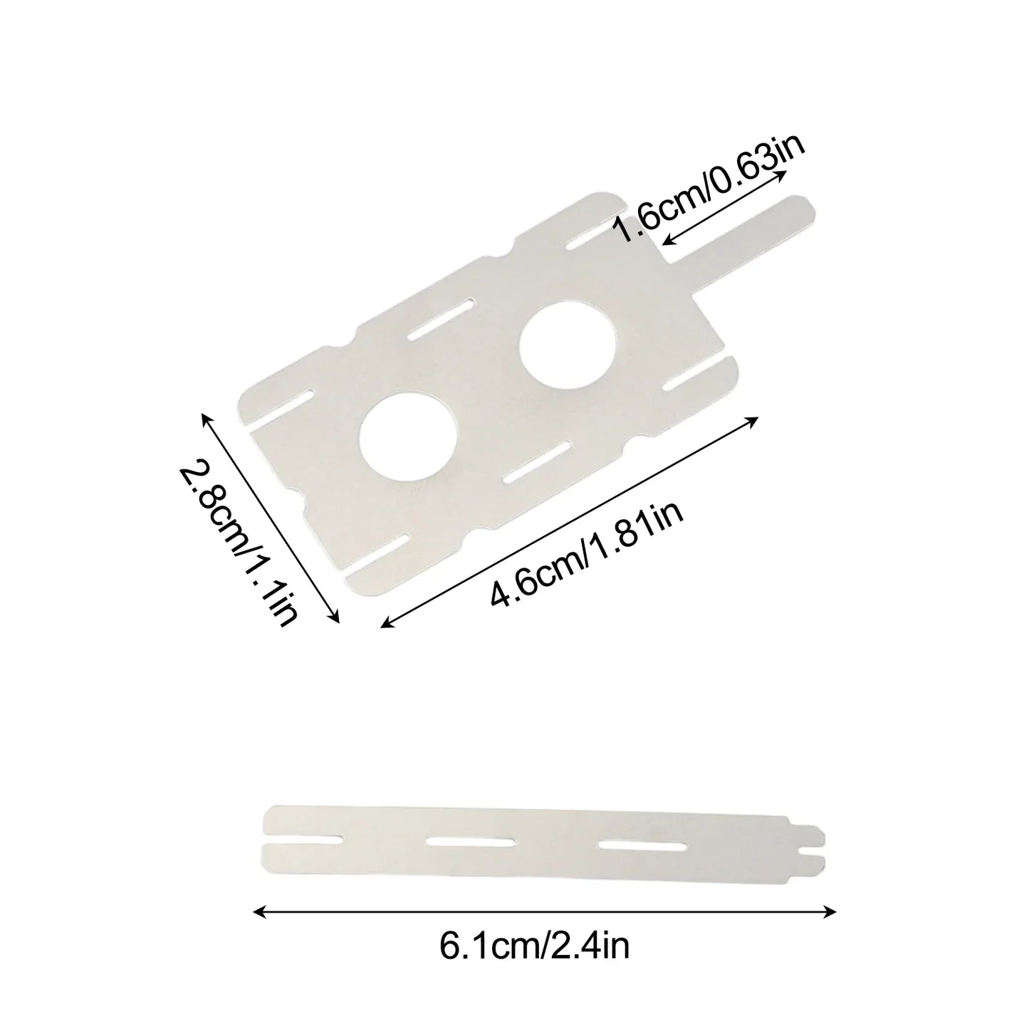 30-Piece Nickel-Plated Steel Sheets for Battery Spot Welding