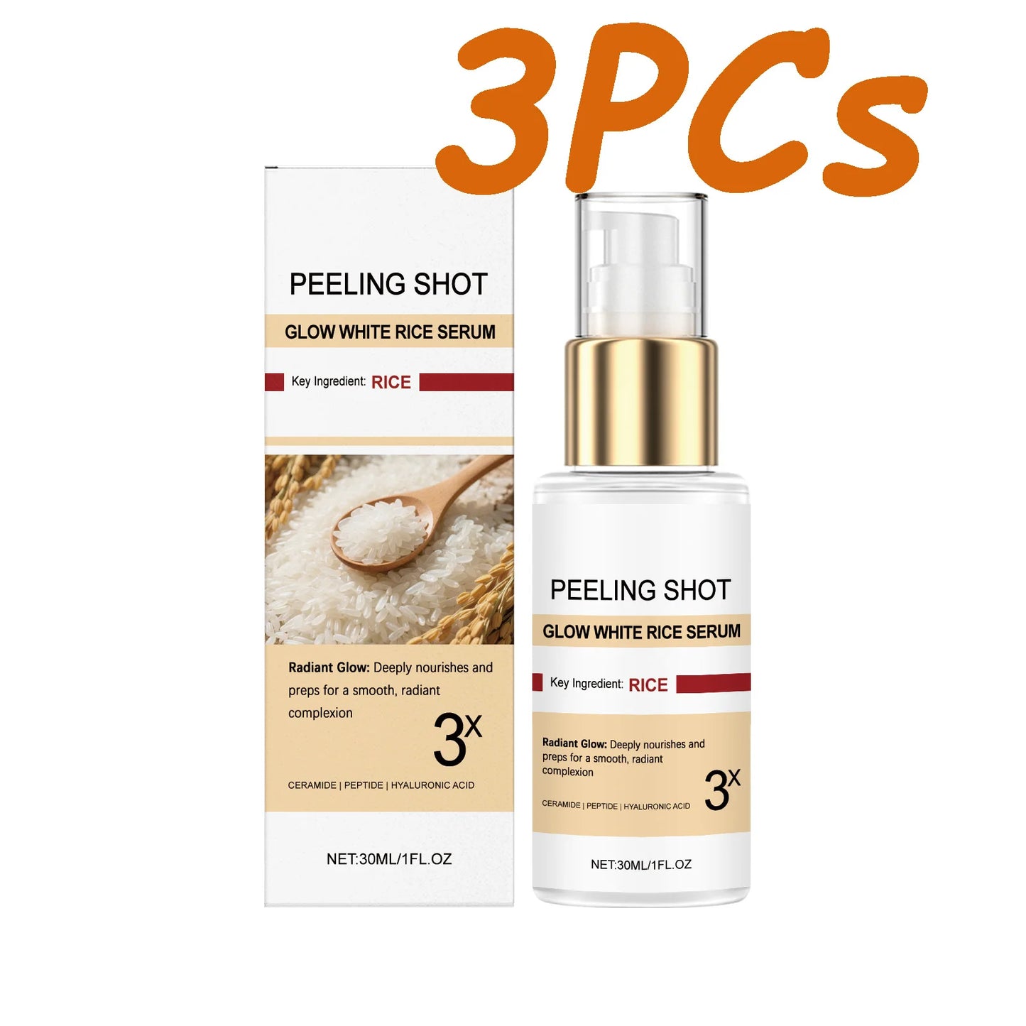 Rice Essence Brightening Serum | Niacinamide & Ceramide 30ml