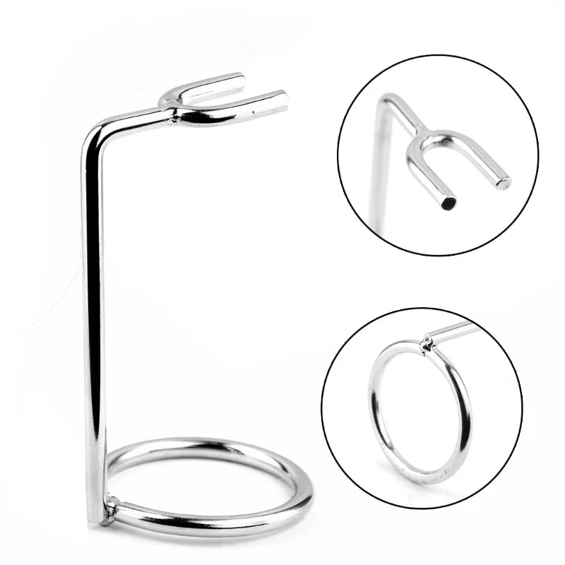 Men's Metal Double Edge Safety Razor Stand & Holder