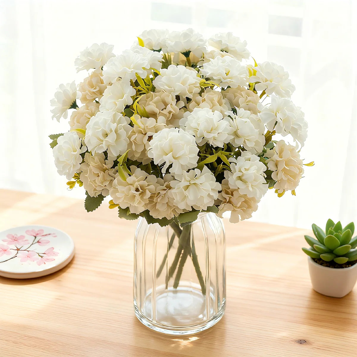 Artificial Silk Hydrangea Bouquet – Wedding & Home Decor