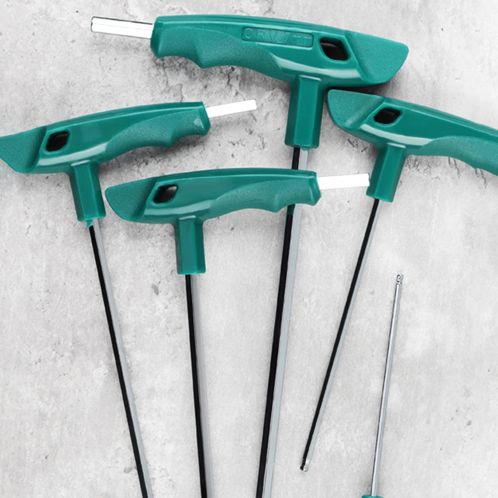 New Practical Hex Key Set T-Handle Hex Allen Key Screws Screwdriver Spanner Master Key Hex Wrench 2mm-10mm T-Handle Allen Keys Peaceful Pleasures Health and Wellness