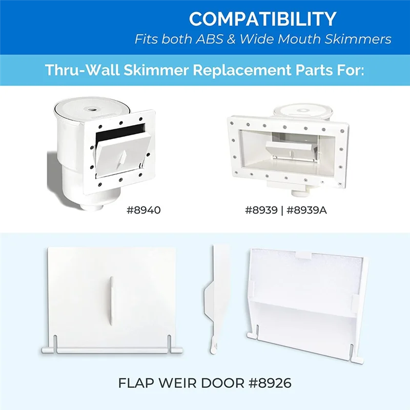 Y51A-4Pcs Parts HT/Oly Sturdy Skimmer Weir Swimming Pool Baffle For Hayward 8926 For Hayward 8926 Peaceful Pleasures Health and Wellness