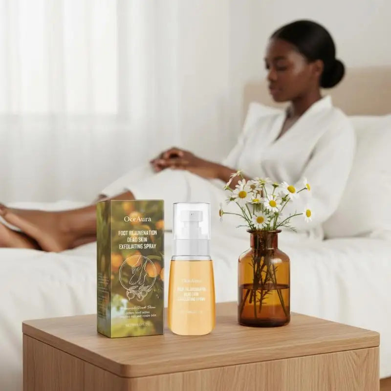 OceAura Nourishing Foot Spray Gentle Cleansing Moisturizing Pampering Heel Dry Daily Care Spray Peaceful Pleasures Health and Wellness