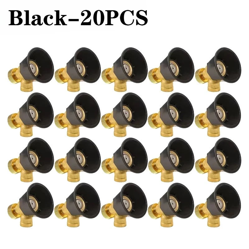 1-20PCS Adjustable Agricultural Cyclone Air Vortex High-Pressure Nozzle Windproof Sprayer for Atomization and Dosing Spray Peaceful Pleasures Health and Wellness Black-20PCS