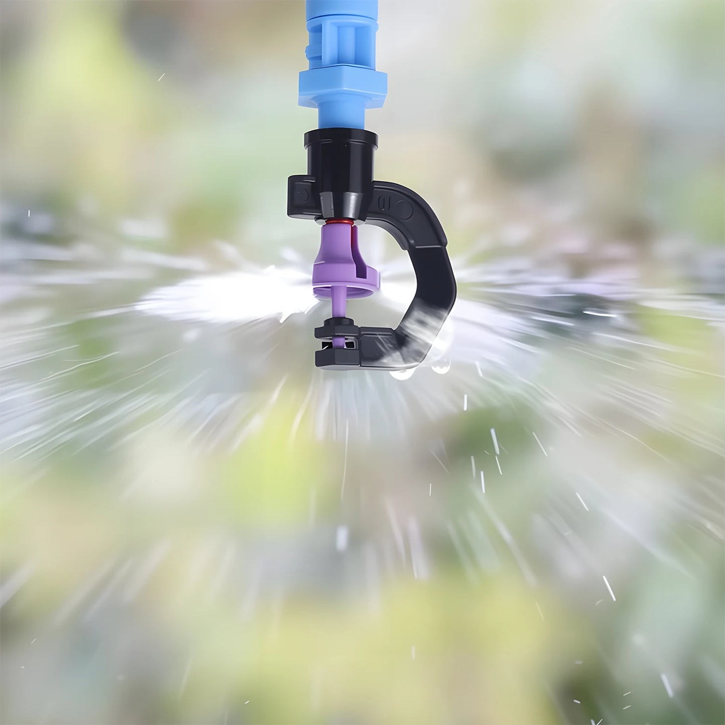 25m-8m Micro Drip Irrigation Kit Thread - Automatic Watering System with 4/6 Split to 8/12 Connector Rotary Scattering Nozzle Peaceful Pleasures Health and Wellness