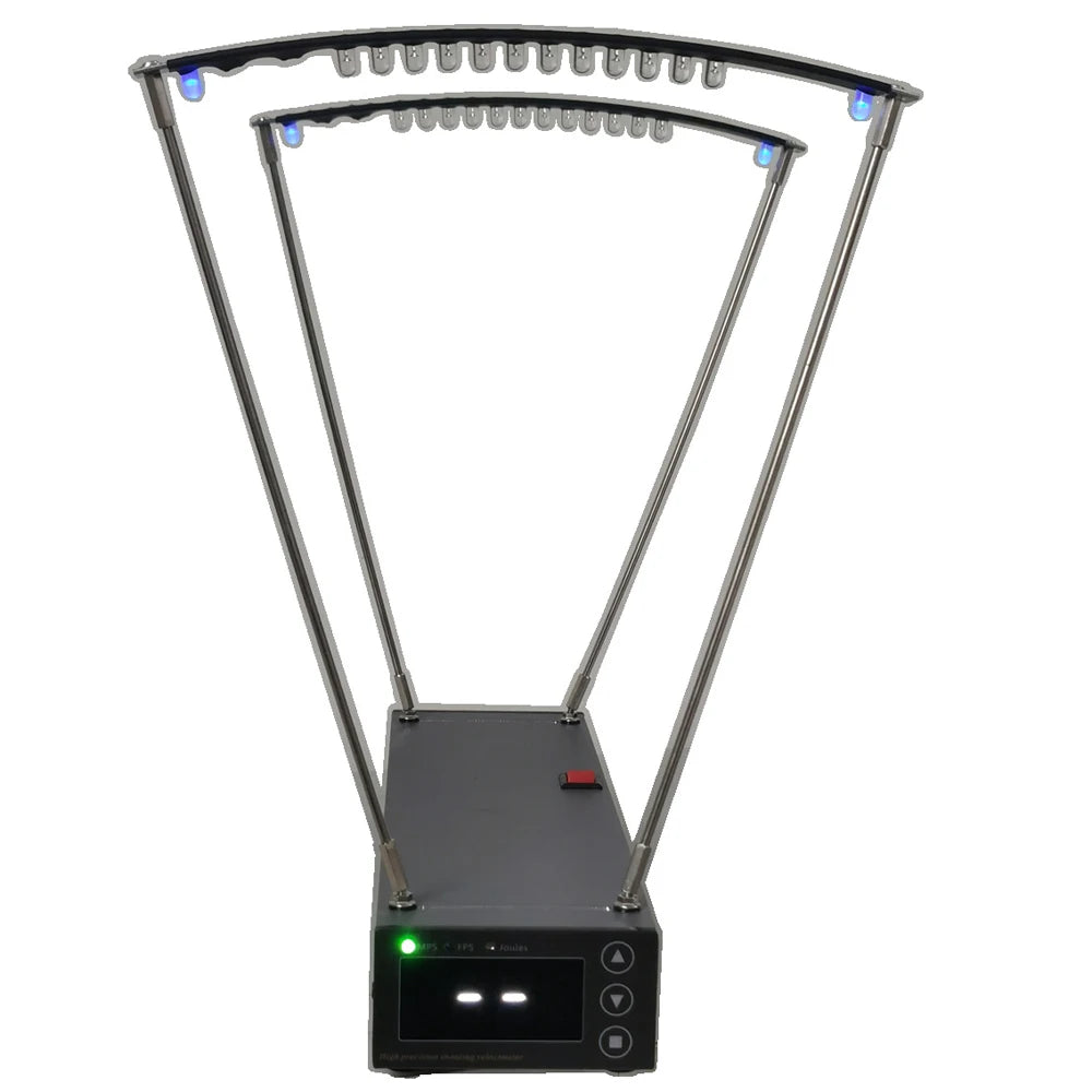 Velocimetry Speed Measuring Instrument 0-2000MPS Bow Velocity Measurement Tool Aluminum Alloy Professional Canopy-type Peaceful Pleasures Health and Wellness
