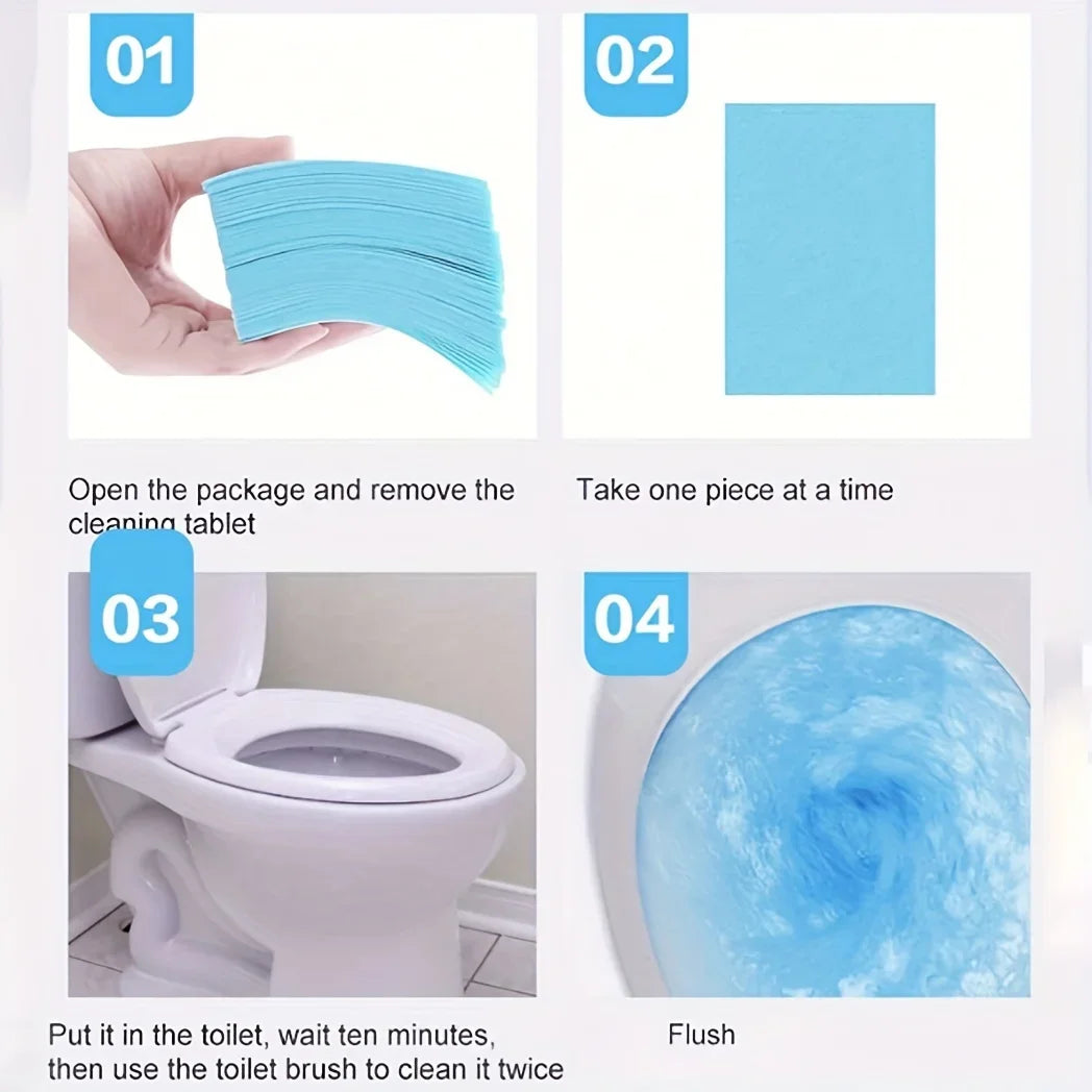 Toilet Cleaning Tablets 30pk | Citric Acid, Fume-Free & Fresh