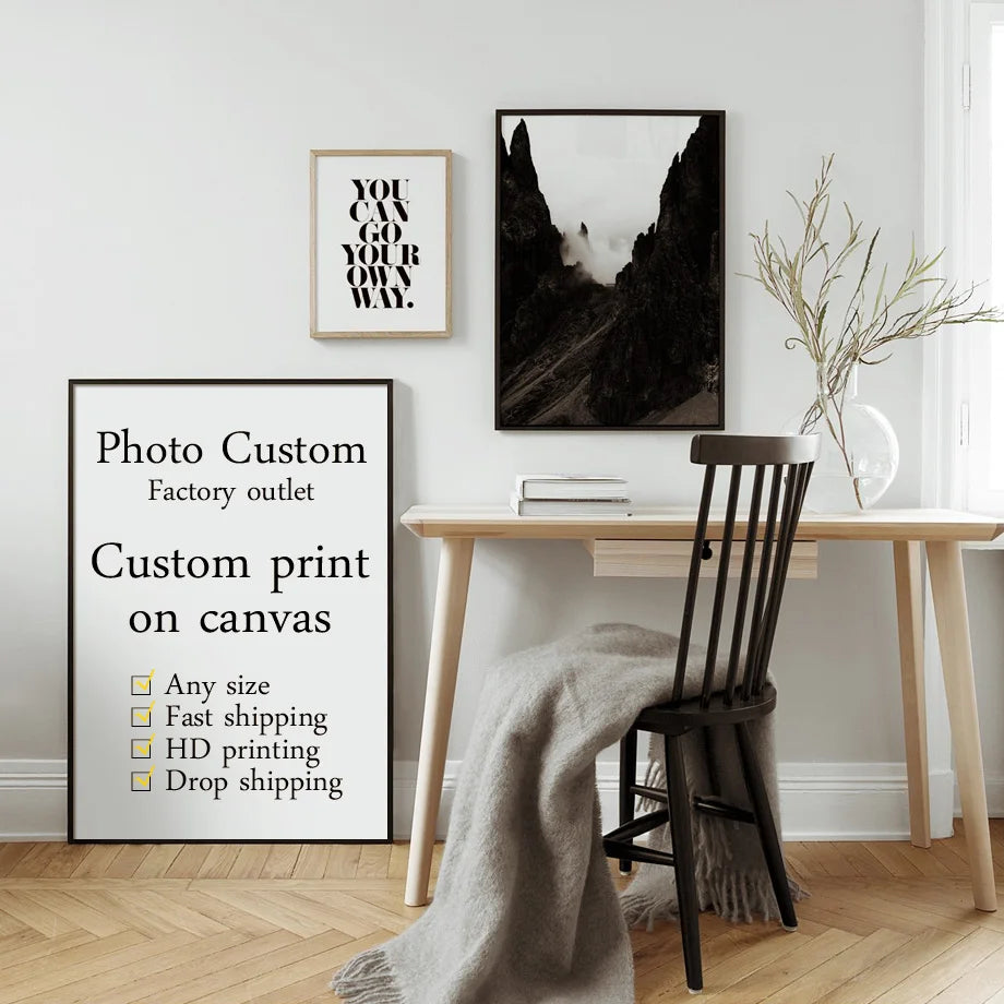 Custom Photo Canvas Print | Personalized Wall Art Any Size Custom Canvas Print Peaceful Pleasures Health and Wellness
