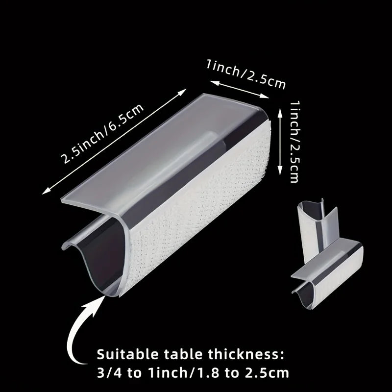 12PCSTable Skirt Clip Transparent Tablecloth Suitable Indoor Outdoor