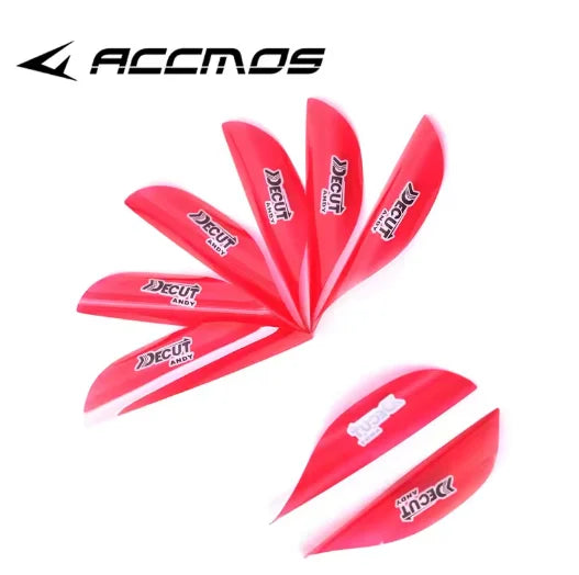 DECUT Arrow Spiral Feather Spin Vane Shaft Fletche Right Wing Sticker