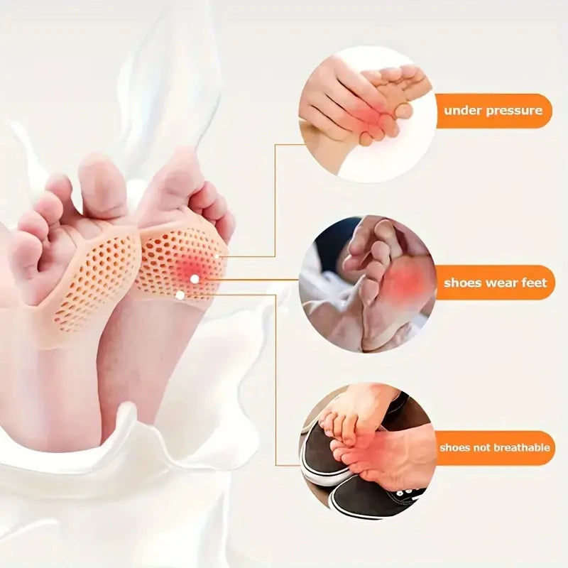 Silicone Honeycomb Forefoot Insoles for Women | High Heel Pads