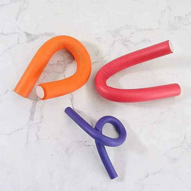 Flexible Hair Curling Rod Hair Curler Makers Soft Foam Bendy Twist Curls Flexi Rollers Styling Tools Hair Roller Peaceful Pleasures Health and Wellness