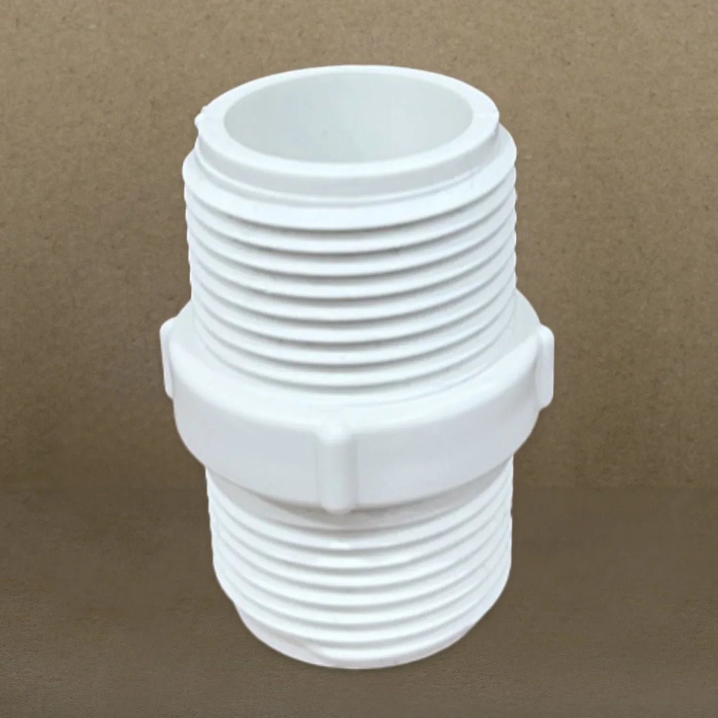 10-Pack 3/4 NPT x 3/4 GHT Double-Threaded PVC Pipe Adapter