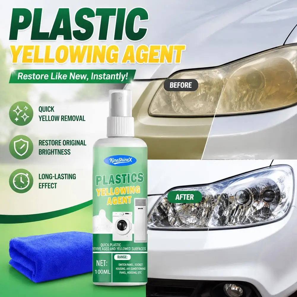 Plastic Remove Yellowing Cleaning Agent - Anti Oxidation for Air Conditioning, Washing Machine Appliances Renovation Peaceful Pleasures Health and Wellness