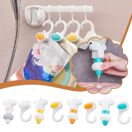 Silicone Hanging Shower Dispenser with Hook – Refillable Shower Soap Dispenser Peaceful Pleasures Health and Wellness